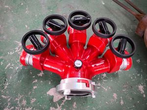 Fire Fighting 3 Ways Fire Water Divider 4 Ways Fire Hydrant
