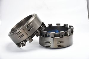 Orange Multi-Lug Coupling for Efficient Hose Binding in Emergencies