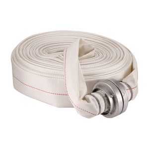 Canvas Hose Pipe PVC/ PU Lined Fire Hose Double Jacket Fire Fighting Hosevideo