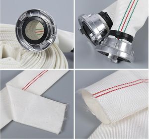 1.5-4 Inch Diameter Double Layer Jackets Polyester PVC/TPU/Rubber Resistant Flexible Water Layflat Canvas Lining Fire Hydrant Cabinet Fighting Hose