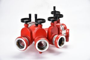 Safety Equipment Fire Protection Siamese Leader Line Valve Fire Fighting Water Divider