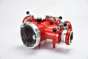 8 Water Outlets 300mm Diameter Large Flow Rate Water Hose Laying Multi-Size Hose Divider for Firefighting